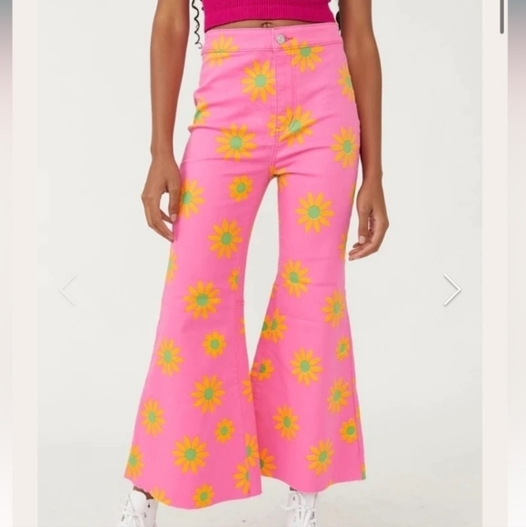 FREE PEOPLE YOUTHQUAKE PRINTED CROPS IN LIPSTICK COMBO•31 - Picture 5 of 9